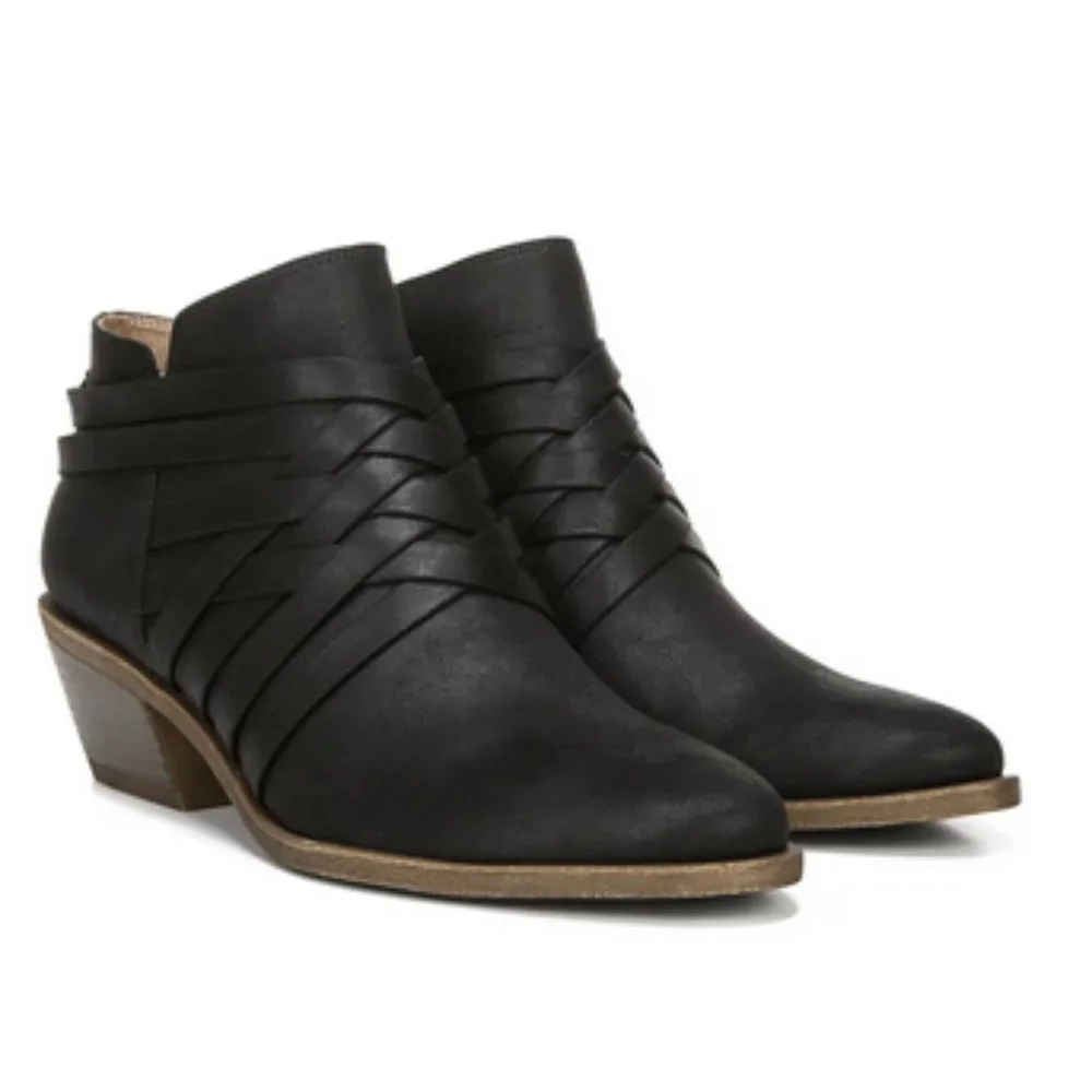 LIFESTRIDE Black Strappy Ankle Booties